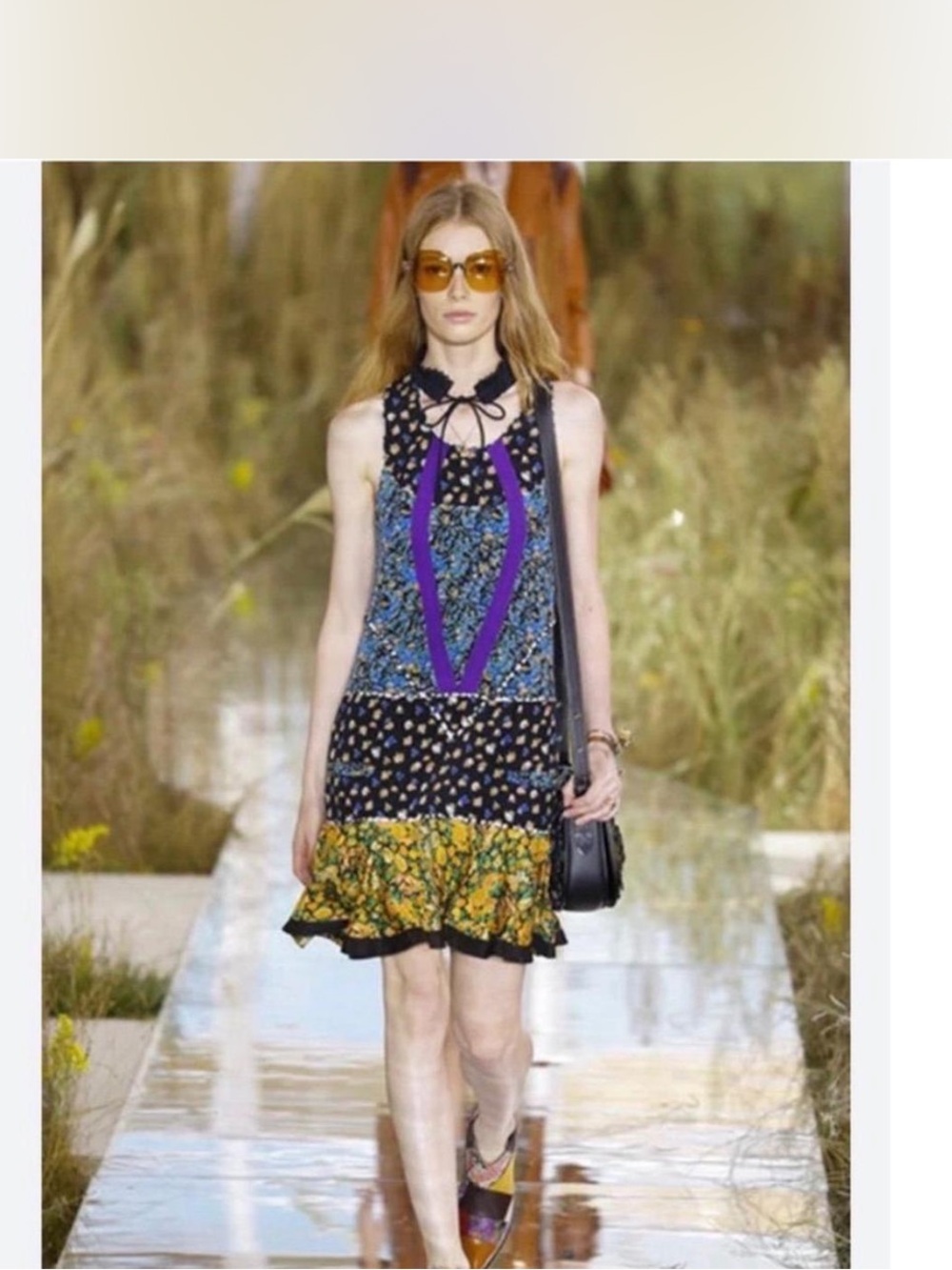 Coach Applique Collage Dress Sz. M
